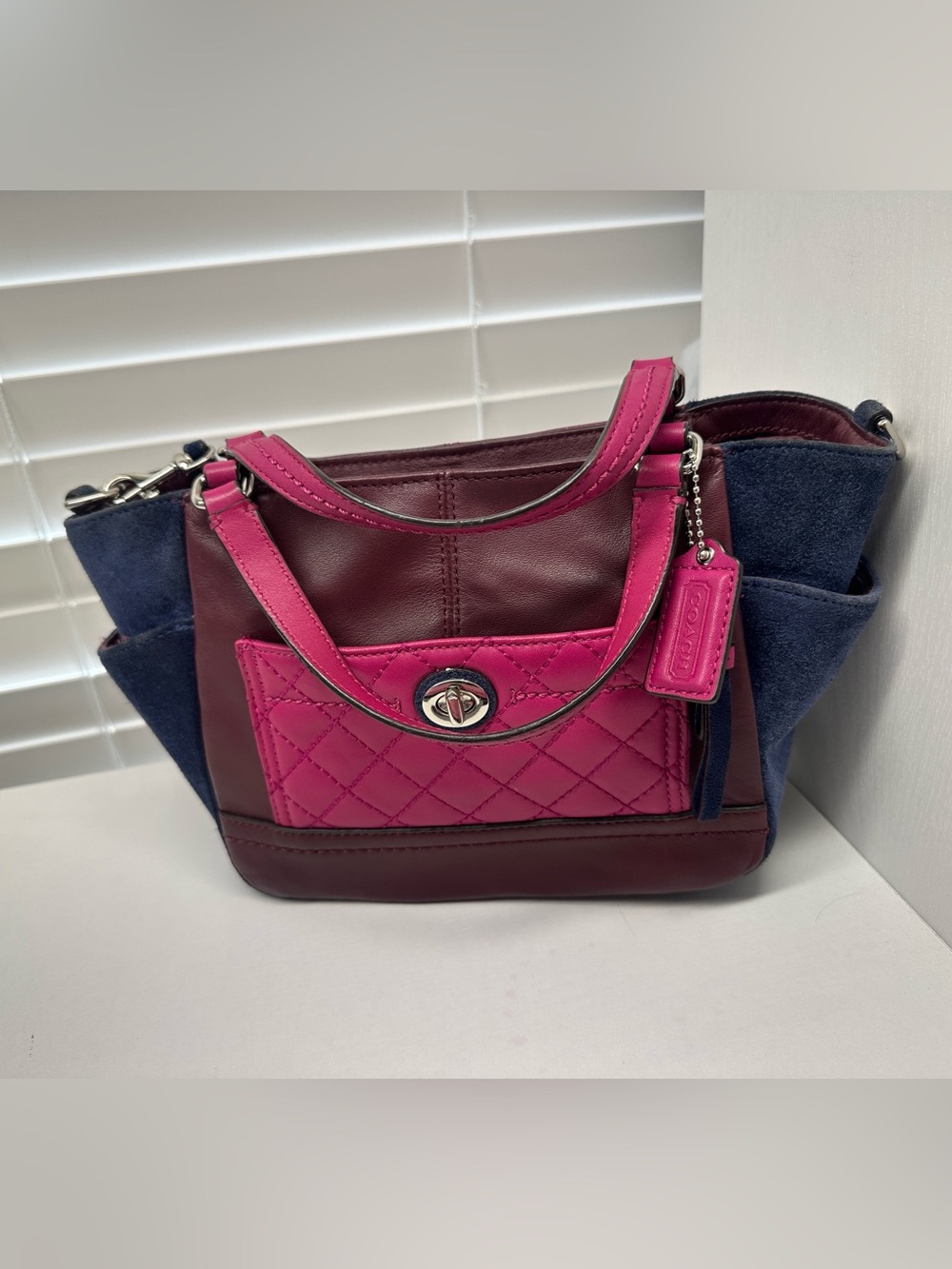 Coach Park Quilted Color-block Mini